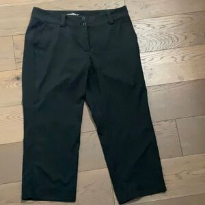Black golf capri pants